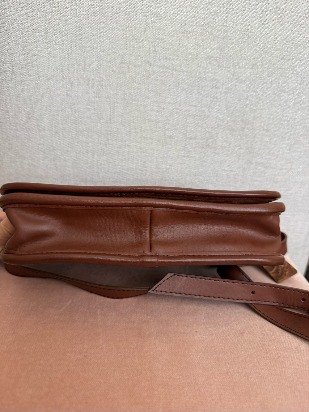 Vintage Coach Penny Pocket Purse Bag Brown Glove Tanned Leather USA - Picture 5 of 16